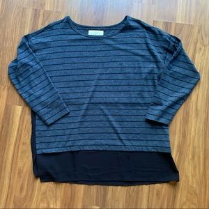 🔵Loft Long sleeve with sheer blue back🔵